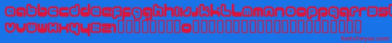 11.20 Font – Red Fonts on Blue Background