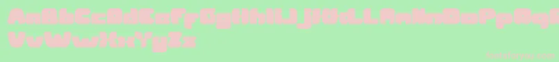 BritishPopMusic Font – Pink Fonts on Green Background