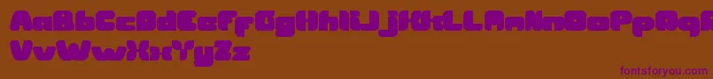 BritishPopMusic Font – Purple Fonts on Brown Background