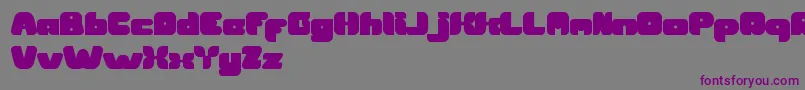 BritishPopMusic Font – Purple Fonts on Gray Background