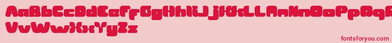 BritishPopMusic Font – Red Fonts on Pink Background