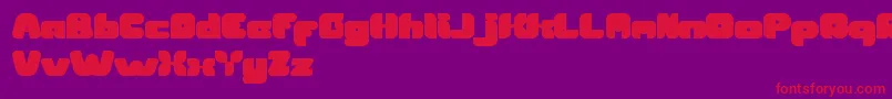 BritishPopMusic Font – Red Fonts on Purple Background