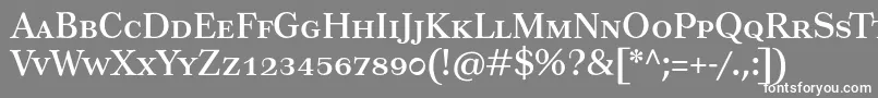 Tusartextsc Font – White Fonts on Gray Background