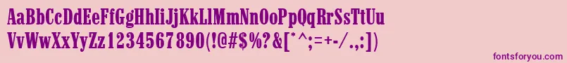 MarlboroRegular Font – Purple Fonts on Pink Background