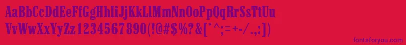 MarlboroRegular Font – Purple Fonts on Red Background