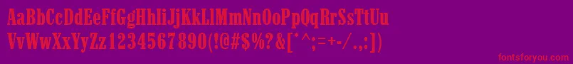 MarlboroRegular Font – Red Fonts on Purple Background