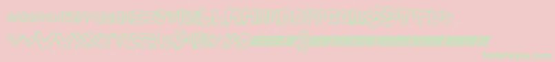 Slimebawls Font – Green Fonts on Pink Background