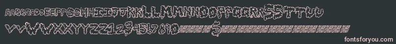 Slimebawls Font – Pink Fonts on Black Background