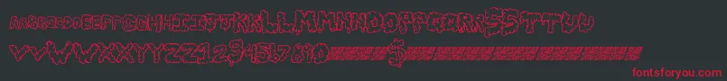 Slimebawls Font – Red Fonts on Black Background