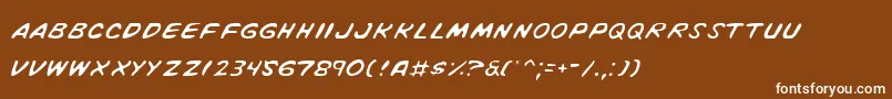 Vinotel Font – White Fonts on Brown Background