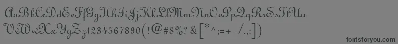 Linusn Font – Black Fonts on Gray Background