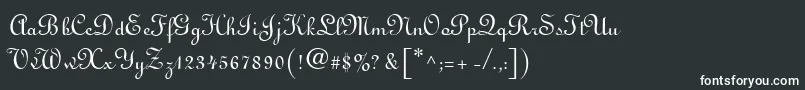 フォントLinusn – 黒い背景に白い文字