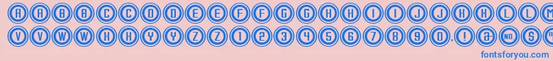 ConsoleOutput Font – Blue Fonts on Pink Background