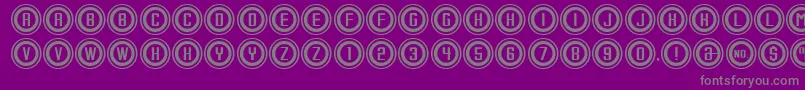 ConsoleOutput Font – Gray Fonts on Purple Background