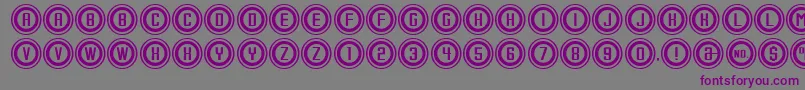 ConsoleOutput-fontti – violetit fontit harmaalla taustalla