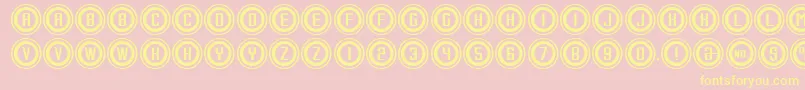 ConsoleOutput Font – Yellow Fonts on Pink Background