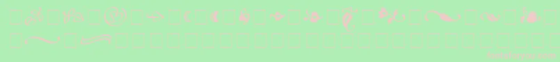 AtlantixOrnamentsSsi Font – Pink Fonts on Green Background