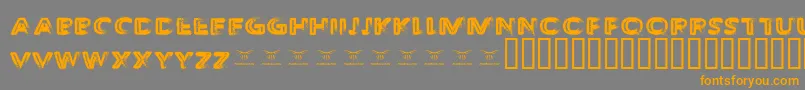 ThedecompozedRegular Font – Orange Fonts on Gray Background