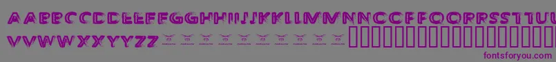 ThedecompozedRegular-fontti – violetit fontit harmaalla taustalla