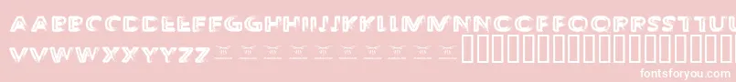 ThedecompozedRegular Font – White Fonts on Pink Background