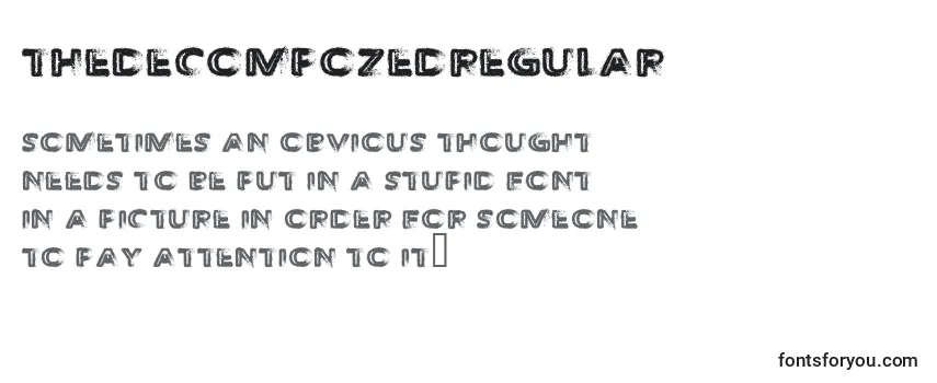 ThedecompozedRegular (108665) Font