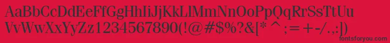 CompendiumSsi Font – Black Fonts on Red Background