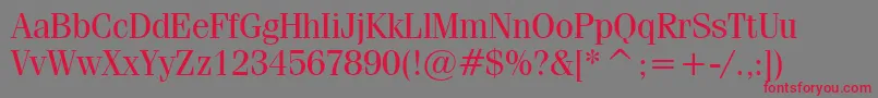 CompendiumSsi Font – Red Fonts on Gray Background
