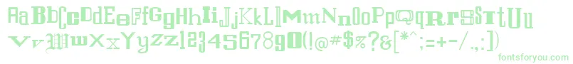 StfrancisRegular Font – Green Fonts on White Background