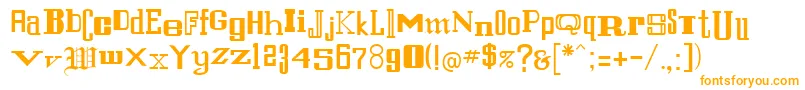 StfrancisRegular-Schriftart – Orangefarbene Schriften