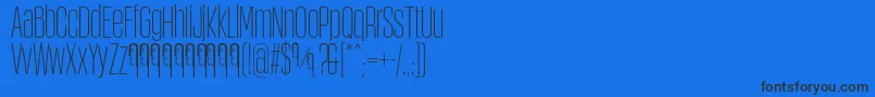ObcecadaSansFfp Font – Black Fonts on Blue Background