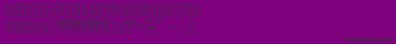 ObcecadaSansFfp-Schriftart – Schwarze Schriften auf violettem Hintergrund