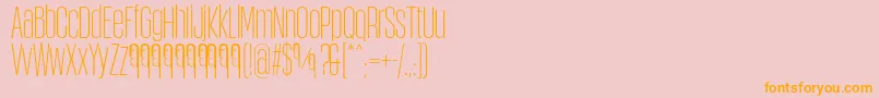 ObcecadaSansFfp Font – Orange Fonts on Pink Background