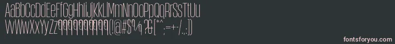 ObcecadaSansFfp Font – Pink Fonts on Black Background