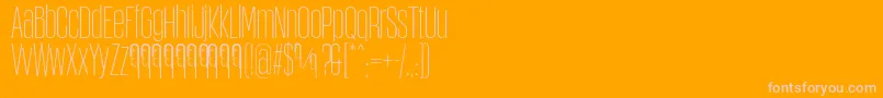ObcecadaSansFfp Font – Pink Fonts on Orange Background