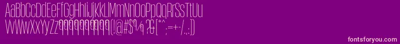 ObcecadaSansFfp Font – Pink Fonts on Purple Background