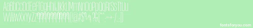 ObcecadaSansFfp Font – White Fonts on Green Background