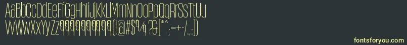 ObcecadaSansFfp Font – Yellow Fonts on Black Background
