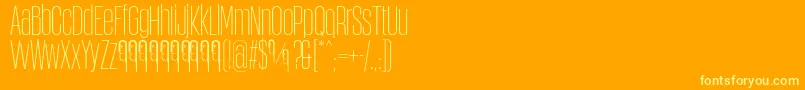 ObcecadaSansFfp Font – Yellow Fonts on Orange Background