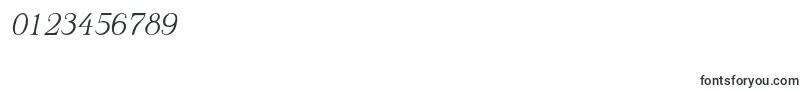 DionisiiotfLightItalic Font – Fonts for Numbers and Digits