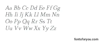 DionisiiotfLightItalic-fontti