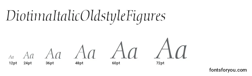 DiotimaItalicOldstyleFigures Font Sizes