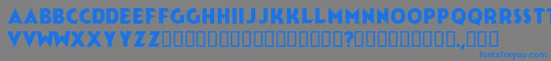 JerkReg Font – Blue Fonts on Gray Background