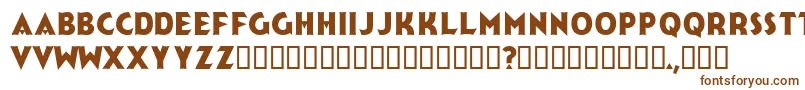 JerkReg Font – Brown Fonts on White Background