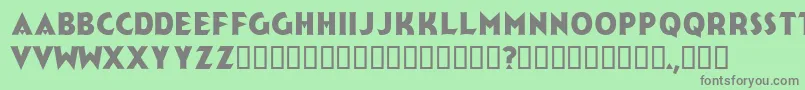 JerkReg Font – Gray Fonts on Green Background