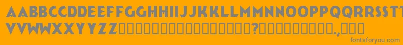 JerkReg-Schriftart – Graue Schriften auf orangefarbenem Hintergrund