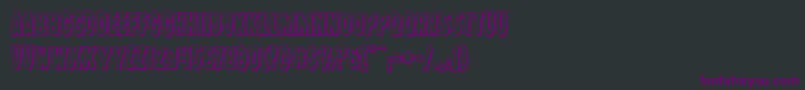 Wolfbrothers3D Font – Purple Fonts on Black Background