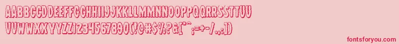 Wolfbrothers3D Font – Red Fonts on Pink Background