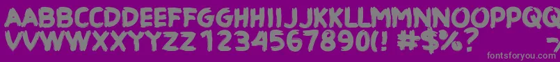 CfhauntedhouseRegular Font – Gray Fonts on Purple Background