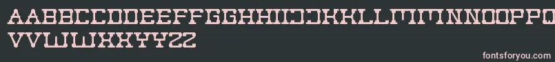 フォントPostRock – 黒い背景にピンクのフォント