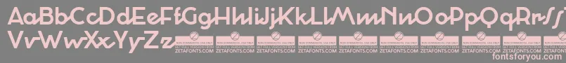 Cocosignumcorsivoitalico Font – Pink Fonts on Gray Background